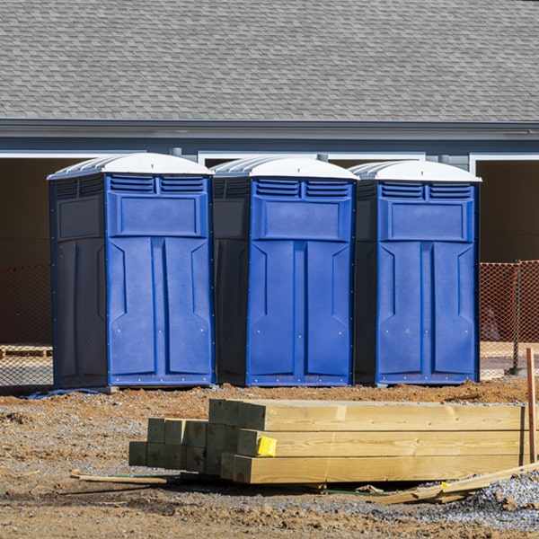 what is the cost difference between standard and deluxe portable restroom rentals in De Peyster